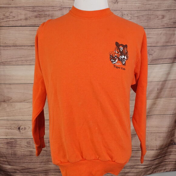 VINTAGE TIGER CUB BOY SCOUTS BSOA USA MADE 90s CREW NECK SWEATSHIRT ADULT SZ M - Picture 7 of 14